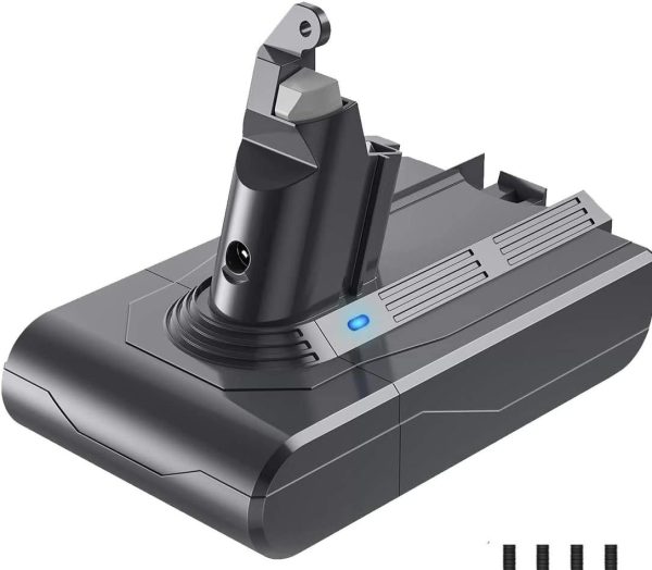 باتری جاروبرقی Dyson V6، YABER 21.6V 4600mAh باتری جایگزین برای V6 DC62 DC59 DC61 DC58 DC72 DC74 SV03 SV09 جاروبرقی