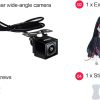 دوربین دنده عقب ATOTO AC-HD02LR 720P دید در شب