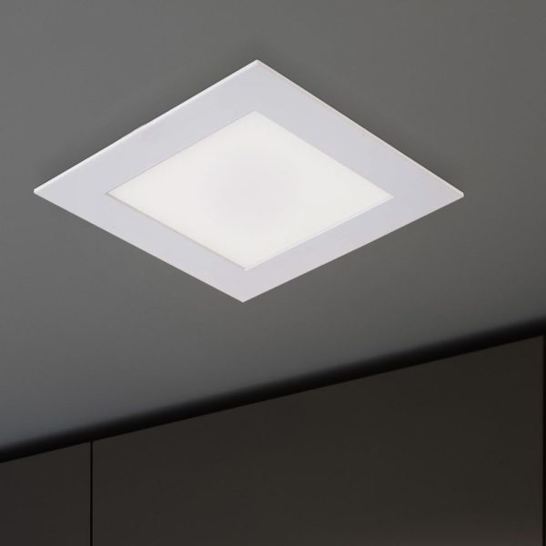 پنل LED توکار، 15 وات، 1200 لومن، سفید گربه، 17 سانتی متر