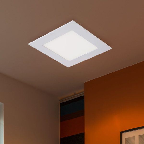 پنل LED توکار، 15 وات، 1200 لومن، سفید گربه، 17 سانتی متر