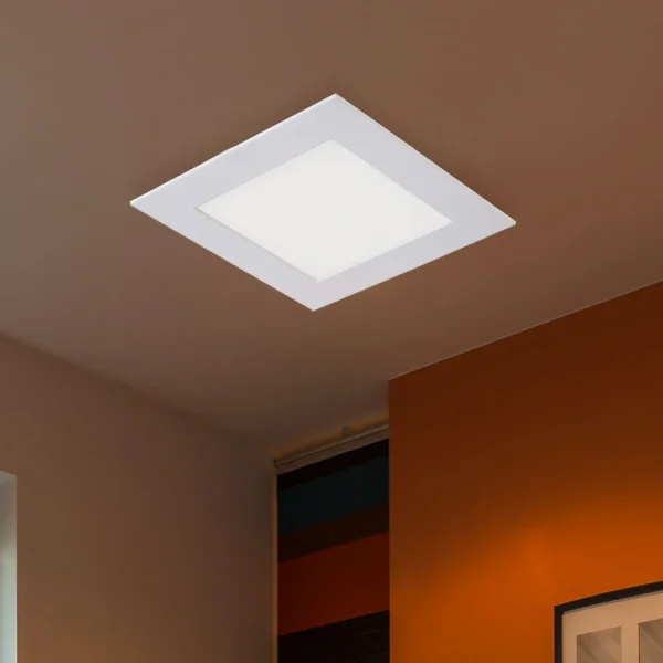 پنل LED توکار، 15 وات، 1200 لومن، سفید گربه، 17 سانتی متر
