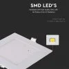 پنل LED توکار، 15 وات، 1200 لومن، سفید گربه، 17 سانتی متر - Image 5