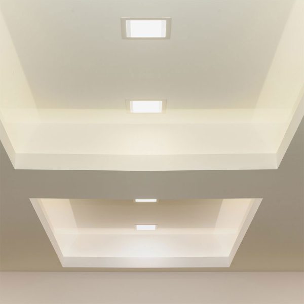 پنل LED توکار، 15 وات، 1200 لومن، سفید گربه، 17 سانتی متر