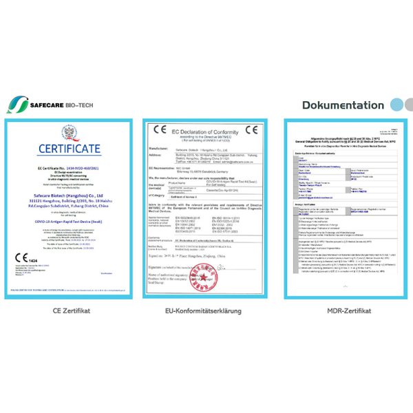 5 عدد کیت تشخیص سریع کرونا Covid-19 برند safecare