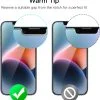 محافظ صفحه نمایش گلس JETech برای آیفون 14 6.1 اینچی، جنس شیشه ای مقاوم، بسته 3 عددی - Image 4