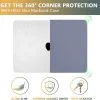 کاور محافظ+2 کاور کیبورد برای مک بوک MacBook Pro 14 Inch Case M3 A2992 A2918/A2442 M1/A2779 M2 with Touch ID,CISSOOK Shell Case for MacBook Pro 14" 2021-2023 with Keyboard Cover - Image 3