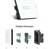 کلید لمسی هوشمند دیمردار با کنترل از راه دور کریستال استاندارد انگلستان Smart Light Switch - Image 3