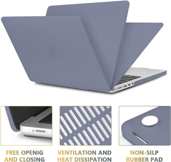 کاور محافظ+2 کاور کیبورد برای مک بوک MacBook Pro 14 Inch Case M3 A2992 A2918/A2442 M1/A2779 M2 with Touch ID,CISSOOK Shell Case for MacBook Pro 14" 2021-2023 with Keyboard Cover