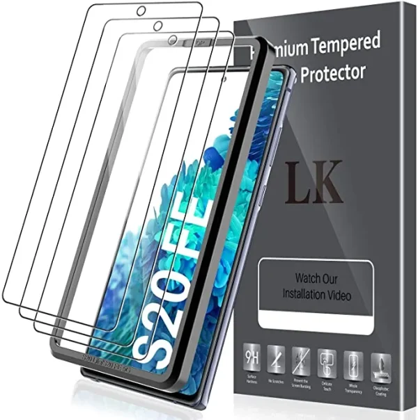 محافظ صفحه نمایش گلس LK 3 Pack سازگار با Samsung Galaxy S20 FE 5G 6.5 اینچی