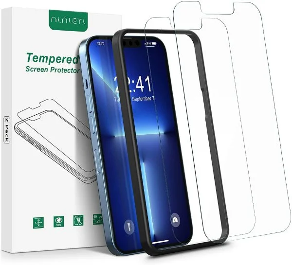 محافظ صفحه نمایش گلس پک 2 عددی مناسب برای اپل iPhone 13 Pro Max و iPhone 13