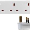 چندراهی برق 13 آمپر مناسب برای تجهیزات اداری PRO-ELEC PL09181 بار آمازون