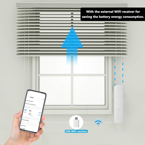 موتور پرده برقی wifi برند BLIND MOTOR کنترل دار