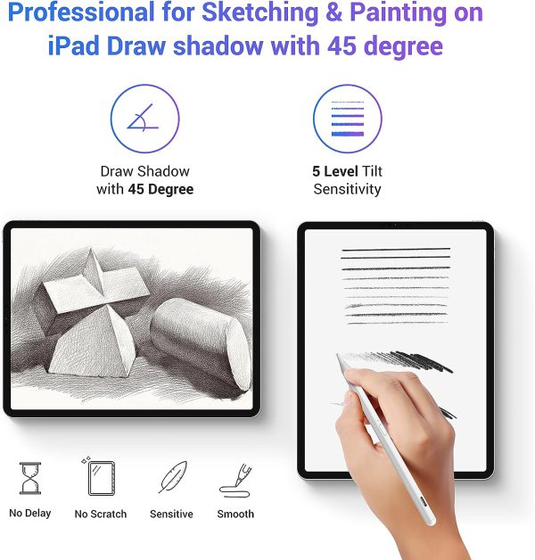 قلم استایلوس برای اپل آی‌پد برند KXT سازگار با /ipad/pro/air/mini